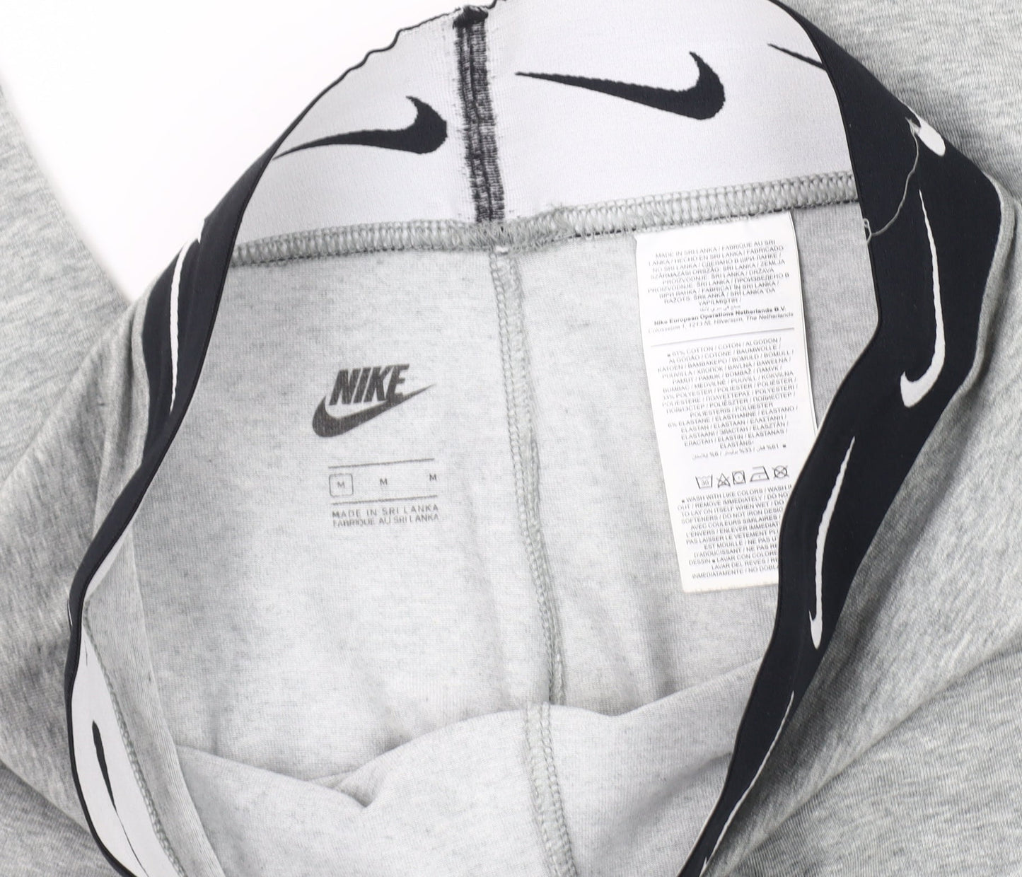 Nike Women's Grey Slim Fit Leggings M Activewear