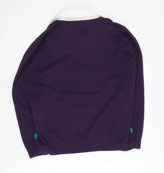 Womens UK Size M Isle Multicoloured Pullover Jumper