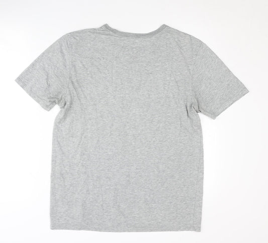 Nike Men's Grey Short Sleeve Regular Fit T-Shirt
