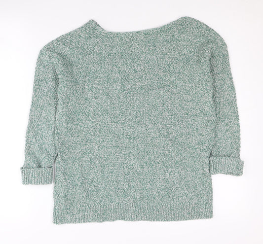 Womens UK Size 10 FatFace Green Pullover Jumper