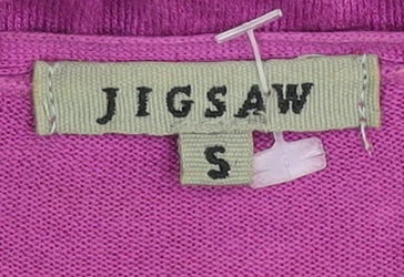 Jigsaw Women's Pink Silk Viscose Pullover Jumper S