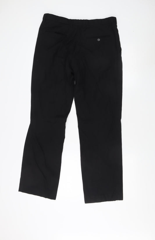 Pierre Cardin Black Men's Trousers 34R Regular Fit