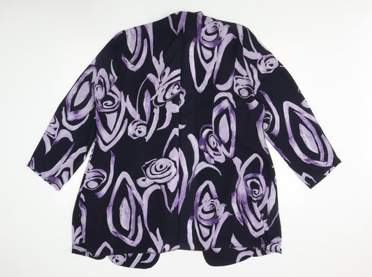 Essence Women's Multicoloured Long Coat Size 20