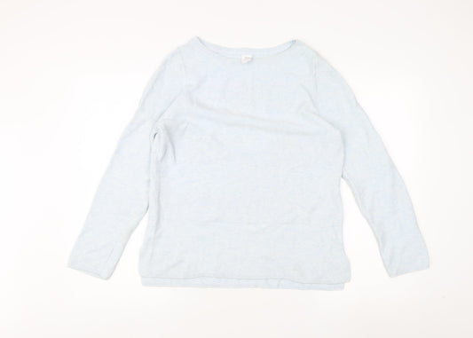 Womens UK Size 12 John Lewis & Partners Blue Pullover Jumper