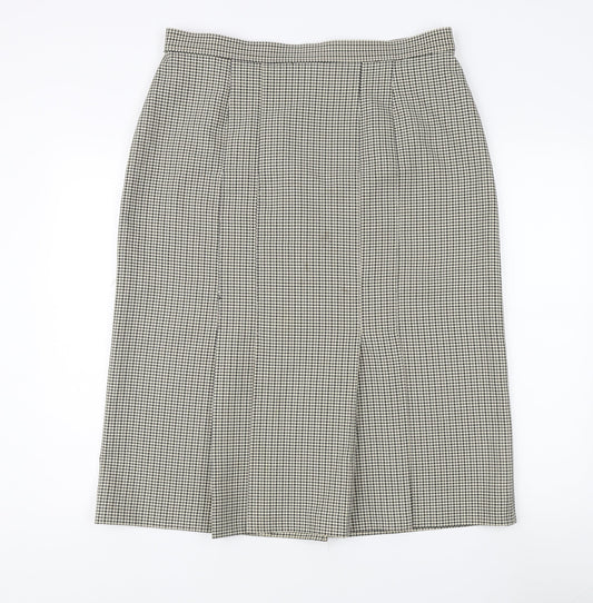 Marks and Spencer Women's Long Grey Check Skirt UK 20