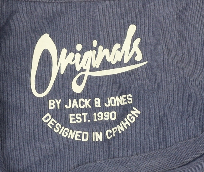 Mens UK Size S JACK & JONES Blue T-Shirt