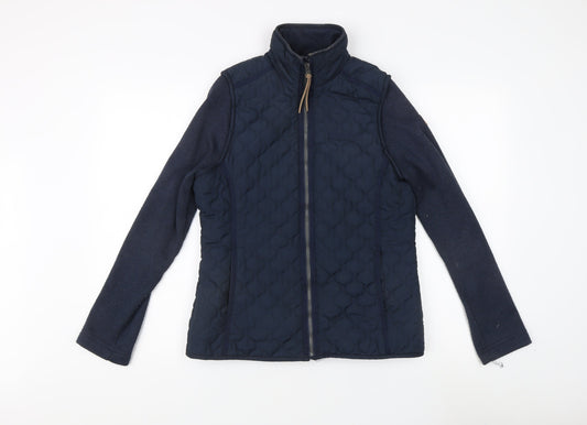 Womens UK Size 10 Regatta Blue Quilted Coat