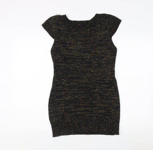 Womens UK Size 8 Izabel London Black Pullover Jumper