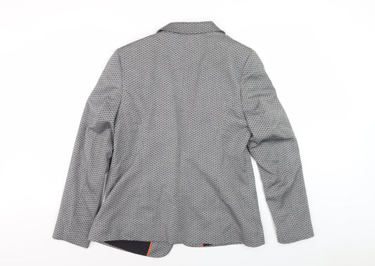 Next Women's Black Blazer Jacket Size 16 Geometric Business