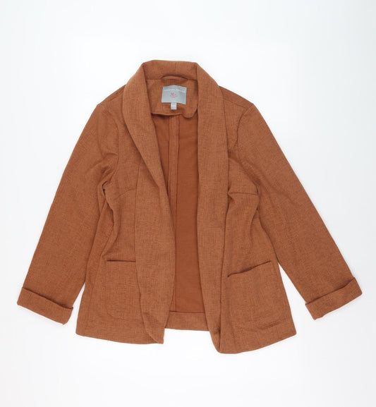 Womens UK Size 12 Dorothy Perkins Brown Basic Jacket