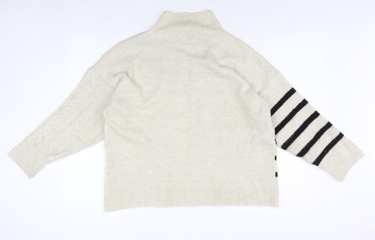 Womens UK Size L M&Co Ivory Pullover Jumper