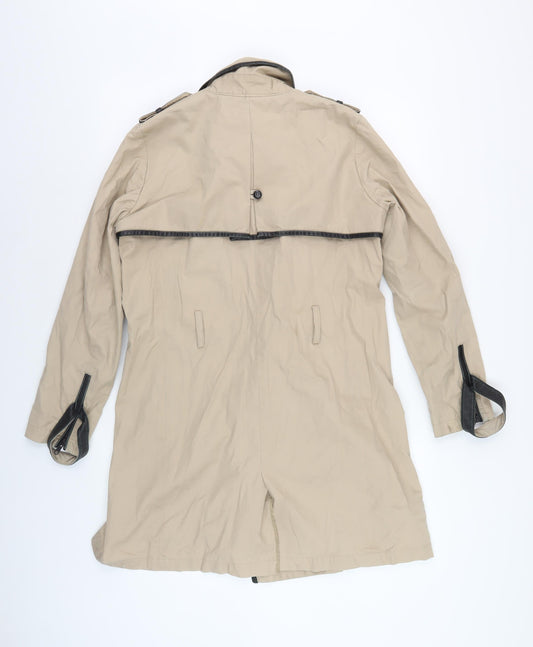 Mens UK Size 38 The Kooples Beige Trench Coat