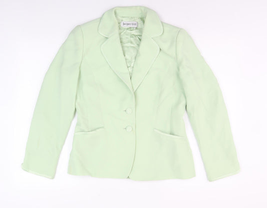 Womens UK Size 10 Jacques Vert Regular Green Suit Jacket