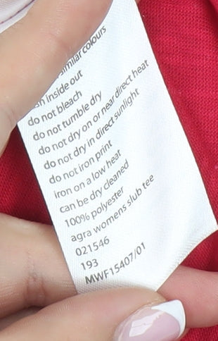 Mountain Warehouse Women's Red T-Shirt Size 8