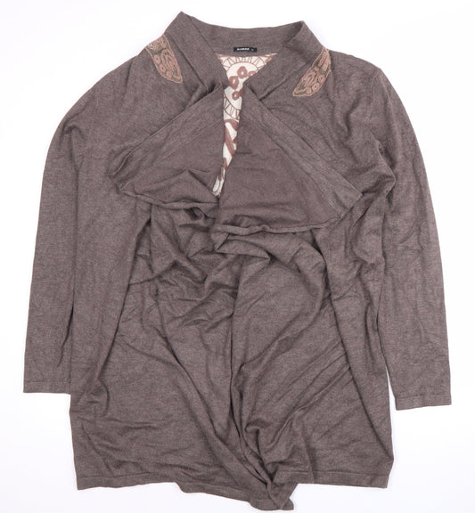 Womens UK Size 18 Roman Brown Cardigan Jumper