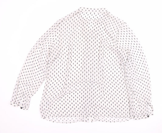 Womens UK Size 14 Marks and Spencer White Basic Blouse