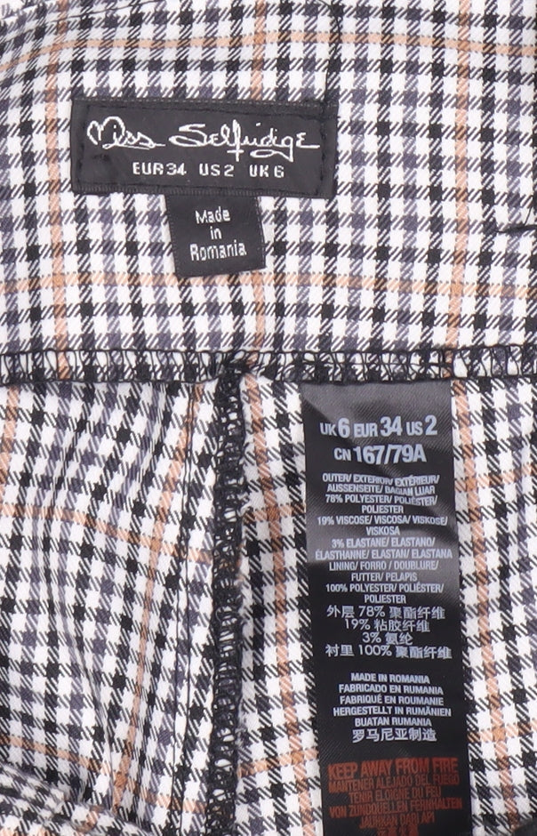 Womens UK Size 6 Miss Selfridge Casual Workwear Multicoloured Trousers
