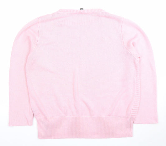 Womens UK Size 18 Bonmarché Pink Pullover Jumper