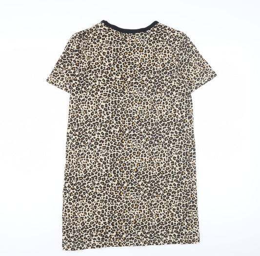 Womens UK Size 4 Brave Soul Multicoloured Basic T-Shirt