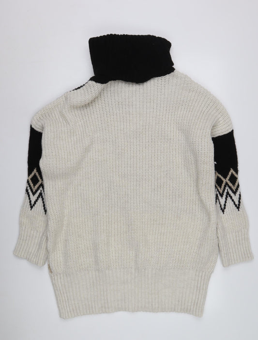 Womens UK Size S River Island Black Pullover Jumper