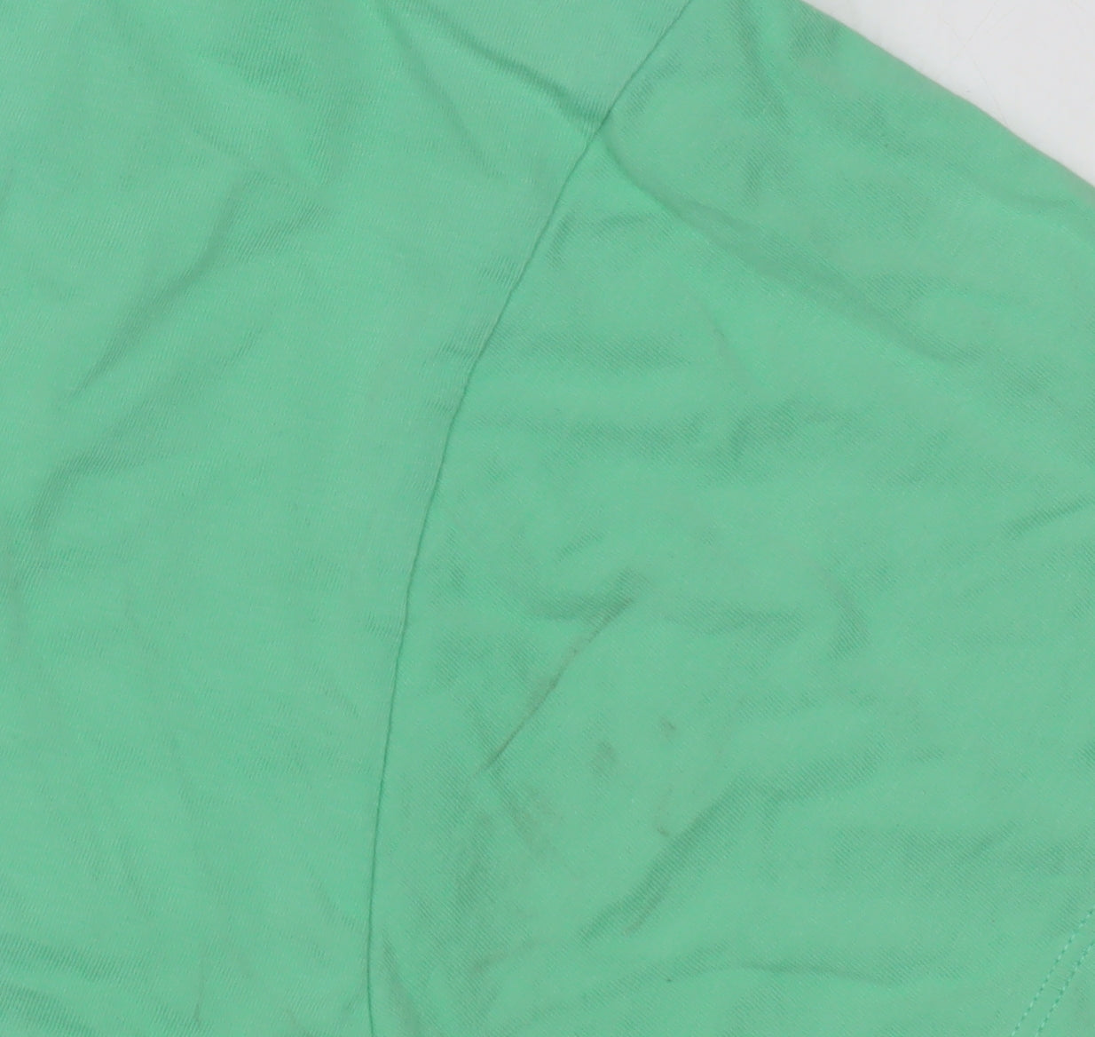 Womens UK Size 12 ASOS Green Cropped T-Shirt