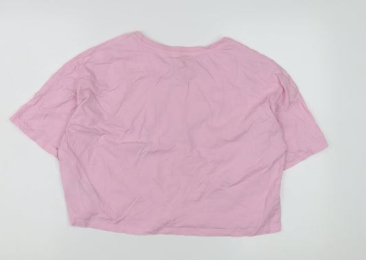 Barbie Women’s Pink Cropped T-Shirt - Small, Classic Casual