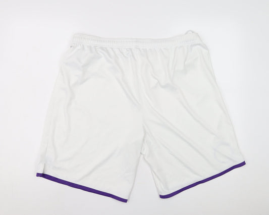 Puma Men's White Athletic Shorts 2XL Football