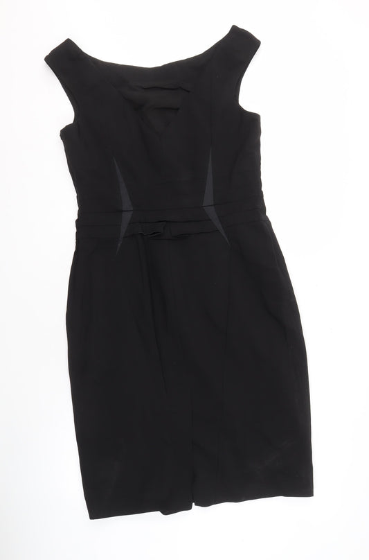 Karen Millen Bodycon Black Dress, Size 16, Party Wear
