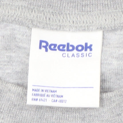 Mens UK Size S Reebok Grey Pullover Sweatshirt