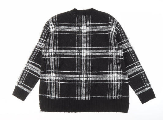 Womens UK Size M Marks and Spencer Black Pullover Jumper