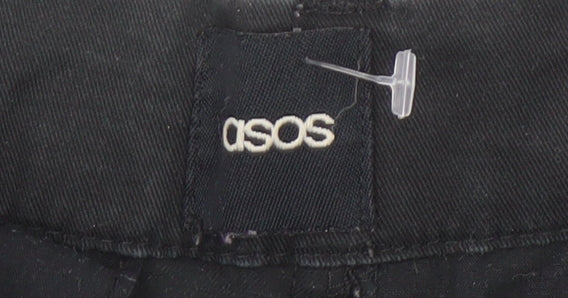 ASOS Men's Black Chino Shorts - Size 32, Regular Fit