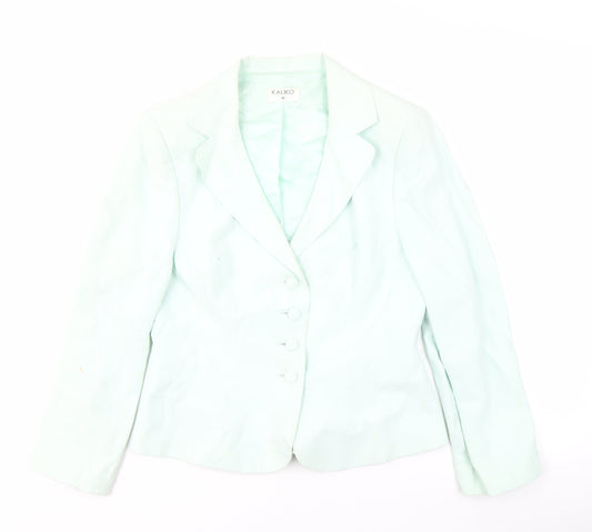 Additional front view of Kaliko Women's Green Blazer, size 10