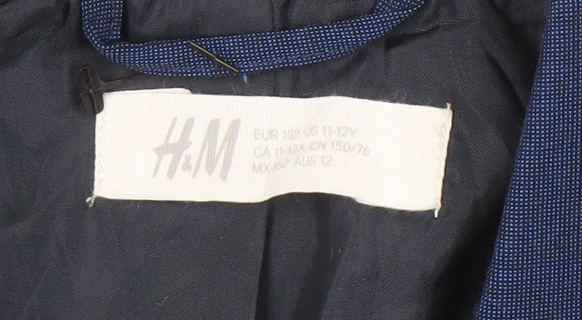 H&M Teens Blue Blazer, Single Breasted, Size 24