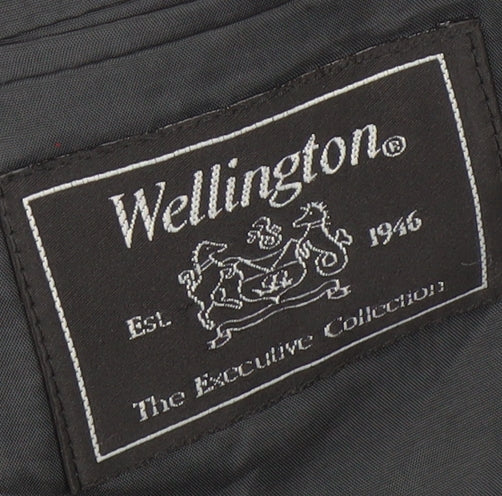 Wellington Men's Grey Striped Blazer 40L