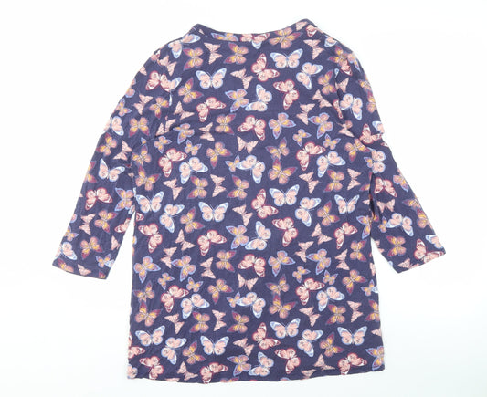 Bonmarché Women's Multicoloured V-Neck Button-Up Top