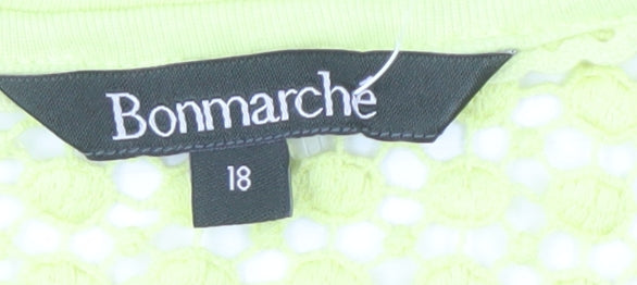 Womens UK Size 18 Bonmarché Yellow Basic Tank