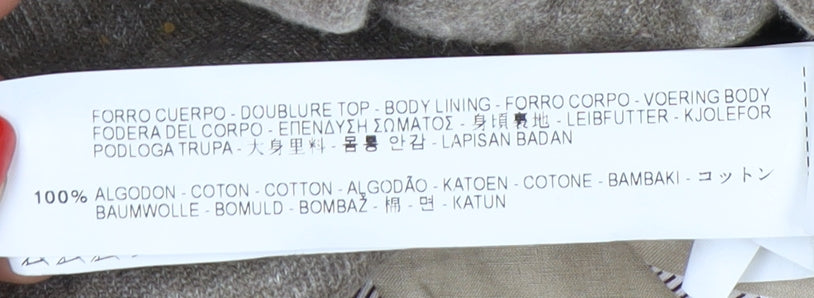 Zara Basic Women's Beige Flecked Blazer, Size S