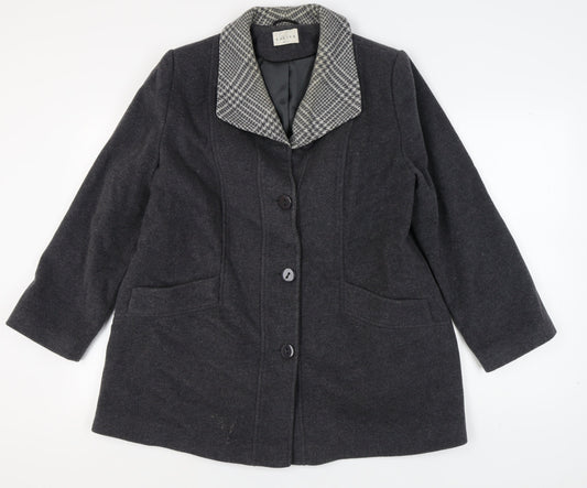 Womens UK Size 16 Eastex Grey Basic Jacket