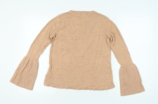 Womens UK Size 12 Brave Soul Beige Pullover Jumper