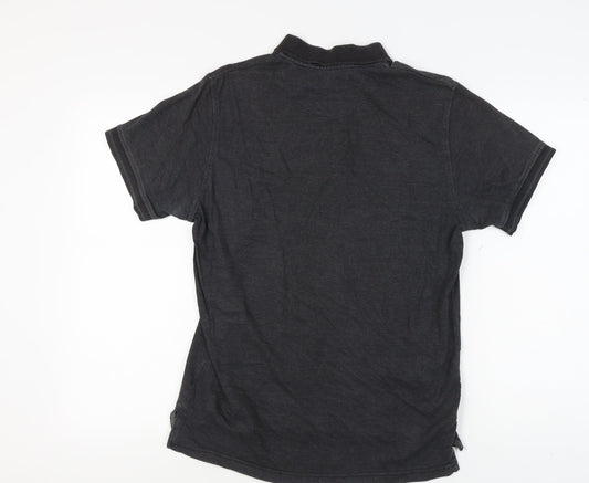 Pierre Cardin Men's Black Polo Shirt Size M