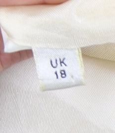 Viyella Women's Beige Blazer, Size 18, Notch Lapel