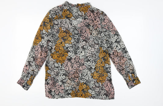 Womens UK Size 8 H&M Multicoloured Basic Blouse