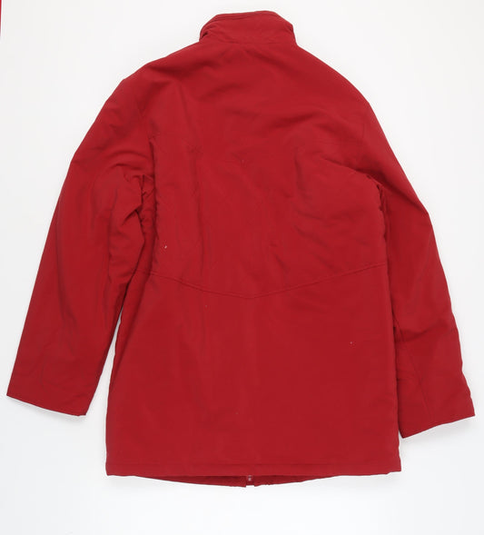 Daxon Women's Red Quilted Jacket, Size 12