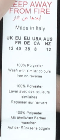 Boohoo Women's Black Long Overcoat, Size 12