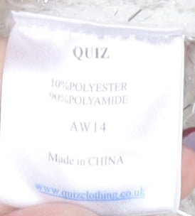 Womens UK Size S Quiz White Pullover Jumper