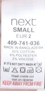 Next Men's Grey Striped Long Sleeve T-Shirt S