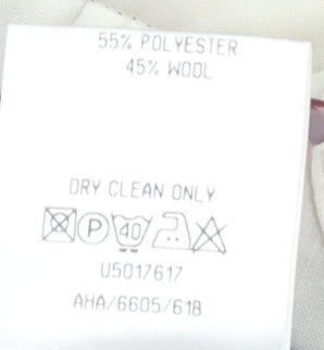 Burton Men's Black Pleated Trousers, Size 36 Long