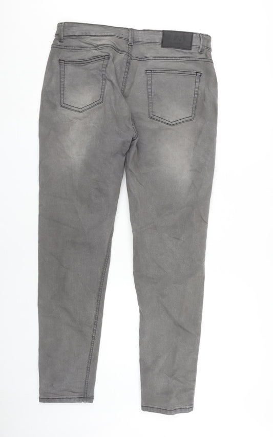 boohooMAN Men's Grey Skinny Jeans Size 36