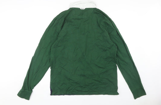 Gant Men's Green XL Colourblock Polo Shirt