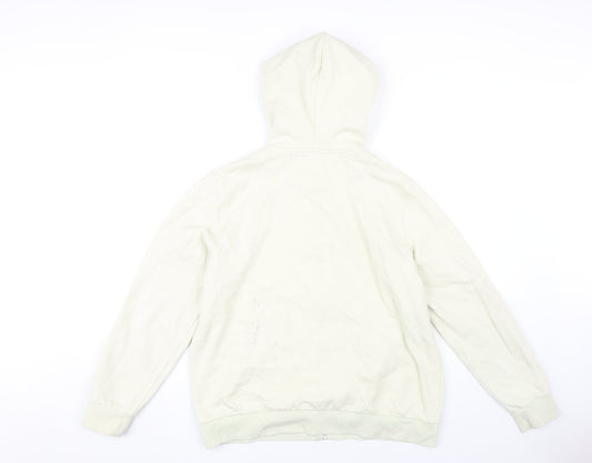 H&M Unisex Ivory Full Zip Hoodie Size 12